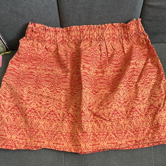 womens' Joe Fresh mini skirt Medium in orange and red - Picture 1 of 5
